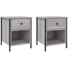 vidaXL Nachtschrank 40 x 42 x 50 cm Grau