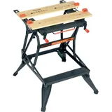 Black & Decker, Werkbank + Arbeitsbock, Werkbank mit 2 Arbeitshöhen (47.20 cm, 61 cm)