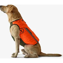 Hunde-Schutzweste Supertrack fluoreszierendes Neonorange|khakigrün L