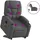 vidaXL Massagesessel elektrisch 146 x 78 x 0 cm Dunkelgrau mit Aufstehhilfe
