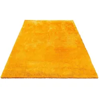 bruno banani Hochflor-Teppich »Dana Teppich«, rechteckig, uni, weich, Mikrofaser Teppiche, Wohnzimmer, Schlafzimmer, Esszimmer, gelb
