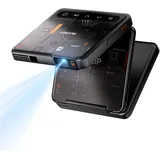 Aurzen Zip Cyber Edition Tri-Fold DLP Mini Beamer, 1,5 Stunden Laufzeit