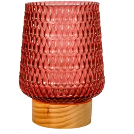 Pauleen 48307 LED Mobile Tischleuchte Rose Glamour Timer Batterie Rosa matt Tischlampe