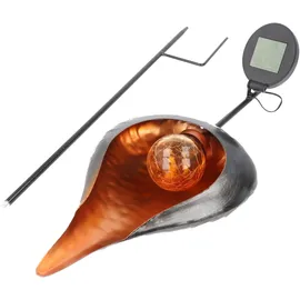 ez solar Solar LED Gartenleuchte Vintage CALLA Metall orange