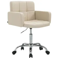 CLP Arbeitshocker Los Angeles Kunstleder creme