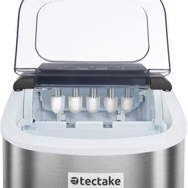 Tectake tectake® Eiswürfelmaschine Arctic 1,2 l Wassertank, 2 Eiswürfelgrößen