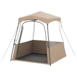COSTWAY Wurfzelt, Personen: 3, Pop-Up-Campingzelt mit Tragetasche, PVC braun 160 cm x 160 cm x 176 cm
