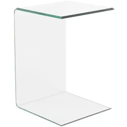Beistelltisch LOURDES Sicherheitsglas Transparent