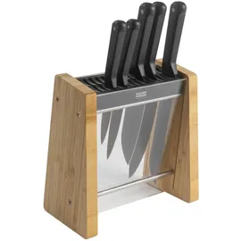 Kuhn Rikon Iced Messer + Block Set 6 Stk, Messerblock, Schwarz,