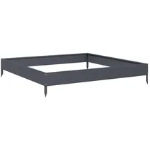 vidaXL Hochbeet 100 x 100 x 18,5 cm Anthrazit