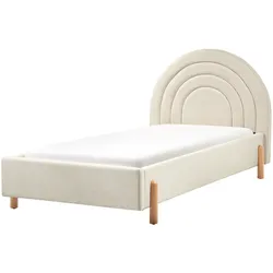 Kinderbett Stoff ANET 90 x 200 cm Beige