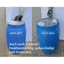 plasteo plasteo® 2 Stück 30 Liter Deckelfass lebensmittelecht FDA-Zulassung UN-Zulassung IKG Gütezeichen Kunststofffass Futtertonne Weithalstonne inkl. Lebensmittelzulassung