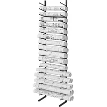 Vevor Hängendes Poster-Präsentationsregal 540 x 28,5 x 212,5 cm Schwarz