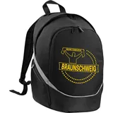multifanshop Rucksack - Braunschweig - Meine Fankurve - Druck gelb - Tasche
