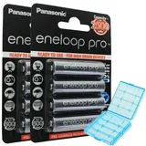 Panasonic (ehem. Sanyo) Panasonic eneloop Pro (ehem. Sanyo eneloop Pro) Technology 8er Pack HR-3UWX 2500mAh und AccuCell Akkubox