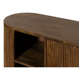 MASSIVMOEBEL24.DE Waschbeckenunterschrank Mango 150x40x65 braun lackiert BARCELONA 251