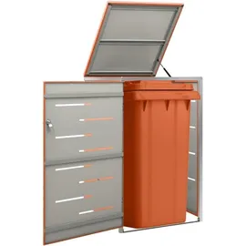 deluke Mülltonnenbox JAGU 115 x 69 x 77,5 cm orange