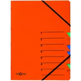 Pagna Ordnungsmappe Easy 7 Fächer, orange,