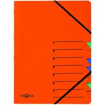 Pagna Ordnungsmappe Easy 7 Fächer, orange,