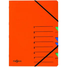 Pagna Ordnungsmappe Easy 7 Fächer, orange,