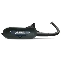 YASUNI Eco Auspuff - Stahl Schwarz, schwarz