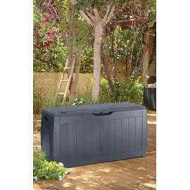 bricoline Keter HOLLYWOOD 270 l Graphitbox für Kissen - Grau