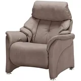 HIMOLLA Relaxsessel 4217 Leder 96 x 109 x 91 cm Braun mit Kopfteil
