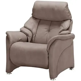 HIMOLLA Relaxsessel 4217 Leder 96 x 109 x 91 cm Braun mit Kopfteil