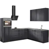 WIHO KÜCHEN Winkelküche L-Form 260 x 220 cm grau