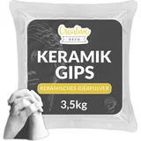 Creative Deco Gießpulver weiß 3,5 kg Gips