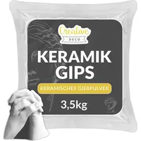 Creative Deco Gießpulver weiß 3,5 kg Gips