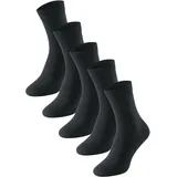 SCHIESSER 5er Pack Socken Schwarz 39-42