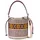 Oilily Metallic Stripe Beuteltasche 19 cm braun