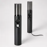 SSC-LUXon Außenleuchte Edelstahl Höhe 50 cm 1x E27 schwarz