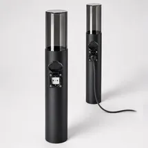SSC-LUXon Außenleuchte Edelstahl Höhe 50 cm 1x E27 schwarz