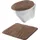 Erwin Müller Hänge-WC-Set 2-teilig Rhodos in braun | Gr.: onesize