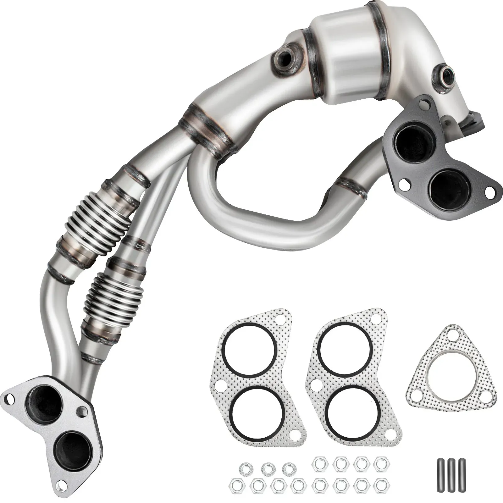 VEVOR Katalysator Abgaskrümmer Auspuffkrümmer Dichtungen 70 x 31 x 20 cm für Subaru 2006-2010 und Saab 9-2X 2.5L 2006
