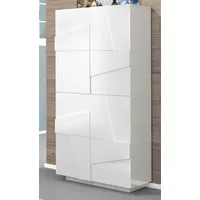 Dmora Schuhschrank Dlerd, Mehrzweckschrank mit 4 Flügeltüren, Eingangsschuhregal, 100