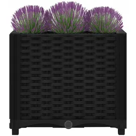 vidaXL Hochbeet 40 x 40 x 14,9 cm Schwarz