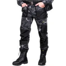 Reis FORECO-T MOB50 Arbeitshosen Männer, Arbeitshose, Schnittschutzhose, Arbeithose Herren, Tarnfarbe Schwarz, 50 Größe - 50