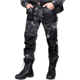 Reis FORECO-T MOB50 Arbeitshosen Männer, Arbeitshose, Schnittschutzhose, Arbeithose Herren, Tarnfarbe Schwarz, 50 Größe - 50