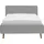 Meise Möbel Polsterbett Mattis ¦ grau ¦ Maße (cm): B: 161 H: 105