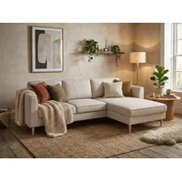 Home Affaire Eckcouch Cord 2-Sitzer Grau