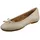 FitFlop Delicato Bow Soft Metallic-Leder Ballerinas, beige, 6 UK Narrow