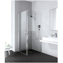Kermi LIGA Seitenwand TWD 900 x 1850mm  silber mattglanz ESG klar LITWD090181AK