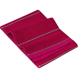 Esprit Handtuch Box Stripes | raspberry - 50x100 cm