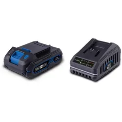 Scheppach System Starter-Kit SBSK2.0 - 20V-IXES / 2,0Ah Akku + Ladegerät