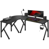 huzaro Eckschreibtisch Hero 6.3 Schwarz