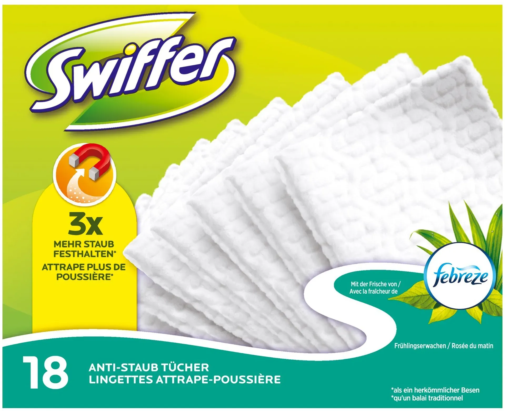 Procter & Gamble Swiffer - Wischlappen - Packung mit 18