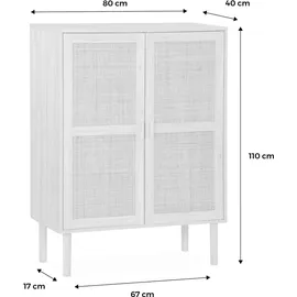 sweeek Aufbewahrungsschrank 80 x 0 x 0 cm Holzoptik / Beige